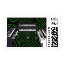 Vintage Keyboards: Custom Postage Stamps by spiritswitchboard Vintage Keyboards: Custom Postage Stamps