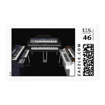 Vintage Keyboards: Custom Postage Stamps by spiritswitchboard Vintage Keyboards: Custom Postage Stamps