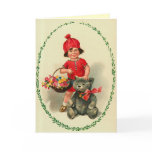 Vintage Kids Holiday Card