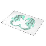 Vintage Kissing Sea Horses Place Mat