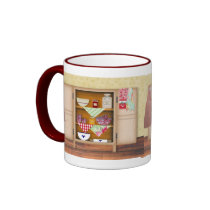 Vintage Kitchen Cupboard Mug by MouseCountry Vintage Kitchen Cupboard Mug