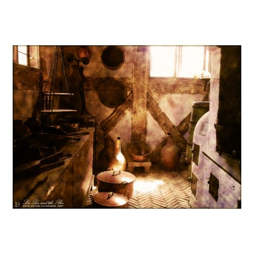 Vintage Kitchen, print print