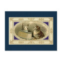 Vintage Kitten Christmas Postcard