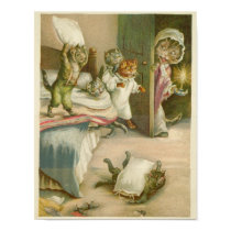Vintage Kitten Print by orglioness Vintage Kitten Print