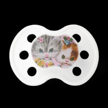 vintage kittens pacifier pacifiers