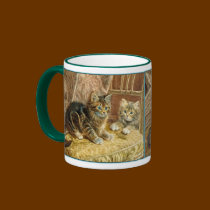 Vintage Kitty Cats - Victorian Art mugs