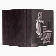 Vintage Kitty Cooking Recipe Binder