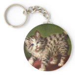 Vintage Kitty Key Chain