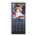 Vintage "La Vie Parisienne" Designer Calendar Custom Rack Card