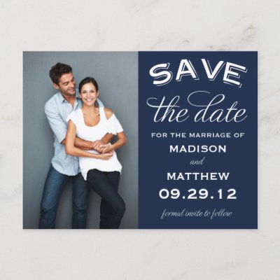 VINTAGE LABEL | SAVE THE DATE ANNOUNCEMENT POST CARD