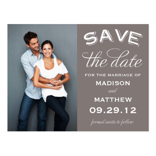 VINTAGE LABEL | SAVE THE DATE ANNOUNCEMENT POSTCARDS
