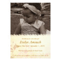 Vintage Lace: Cream Custom Invitation