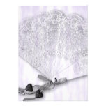 Vintage Lace Fan Wedding Invites