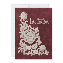 Vintage Lace Wedding invitations