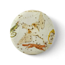Vintage Lacerta, Cycnus, Lyra, Vulpecula and Anser Button