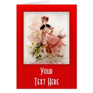 Vintage Lady card