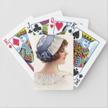 Vintage Lady playing cards