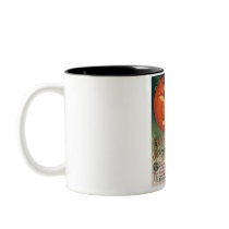 Vintage Lady in Black and Jack o' Lantern Coffee Mug
