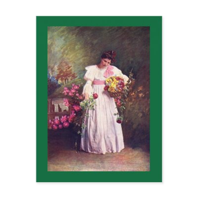  Lady Fashion on Vintage Lady In Old Fashioned Gown Post Cards By Kimmyklassickorner