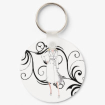 Vintage Lady Keychain by myhome71 Vintage Lady Keychain