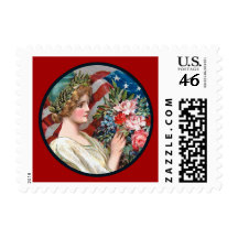 Vintage Lady Liberty_Small Postage