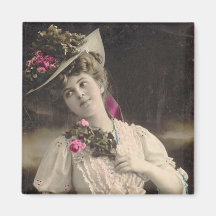 Vintage Lady Magnet