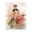 Vintage Lady Portrait Postcard