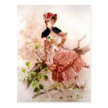 Vintage Lady Portrait Postcard