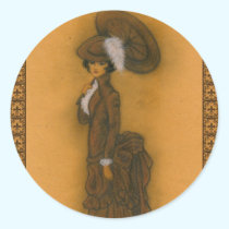 Vintage Lady stickers
