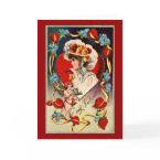 Vintage Lady Valentine's Card card