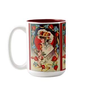 Vintage Lady Valentine's Mug mug