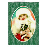 Vintage Lady with Boston Terrier Cards