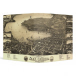 Vintage Lake Geneva Map 3 Ring Binders