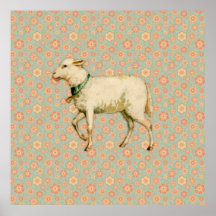 Vintage Lamb Art Posters