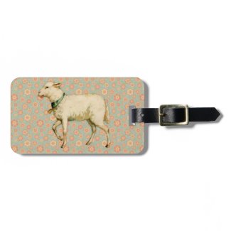 Vintage Lamb Art Tags For Bags