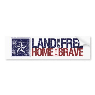 Free Bumper Stickers on Vintage Land Of The Free Star     Memorial Day Bumper Stickers