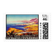 Vintage Languedoc-Rousillon, France - Postage Stamps