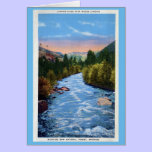 Vintage Laramie River near Woods landing WY cards