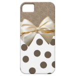 Vintage Large Brown Polka Dots casemate cases
