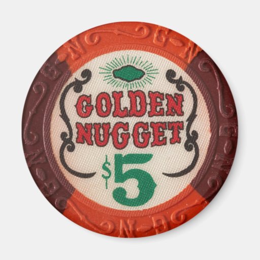 Las vegas casino poker chip magnet