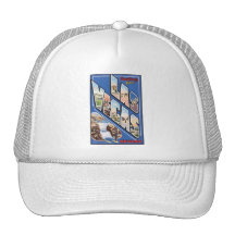 Vintage Las Vegas Postcard Hat