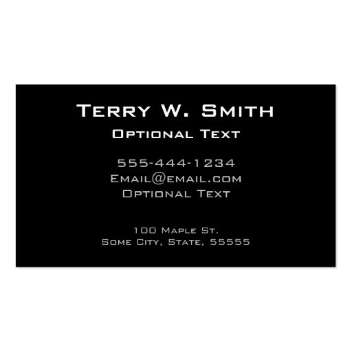 Vintage Las Vegas Skyline Business Cards (back side)