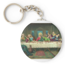 Vintage Last Supper with Jesus Christ and Apostles Keychains