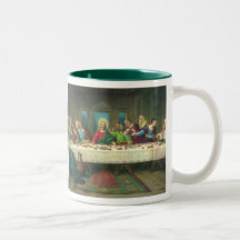 Vintage Last Supper with Jesus Christ and Apostles Mug