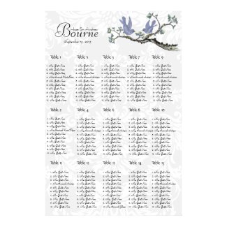 Vintage Lavender Birds Seating click customise print