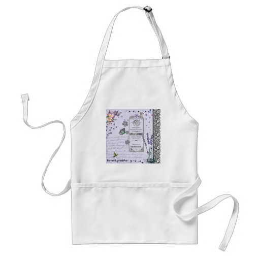 Vintage Lavender Collage Aprons