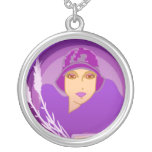 Vintage Lavender Lady Necklace