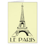 vintage le paris greeting card