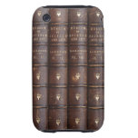 Vintage Leather Library Books iPhone 3 Tough Tough Iphone 3 Cases