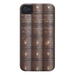Vintage Leather Library Books on iPhone 4 Casemate